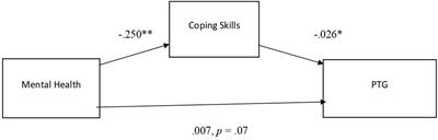 The Impact of Coping Skills in Post-traumatic Growth of Healthcare Providers: When Mental Health Is Deteriorating Due to COVID-19 Pandemic